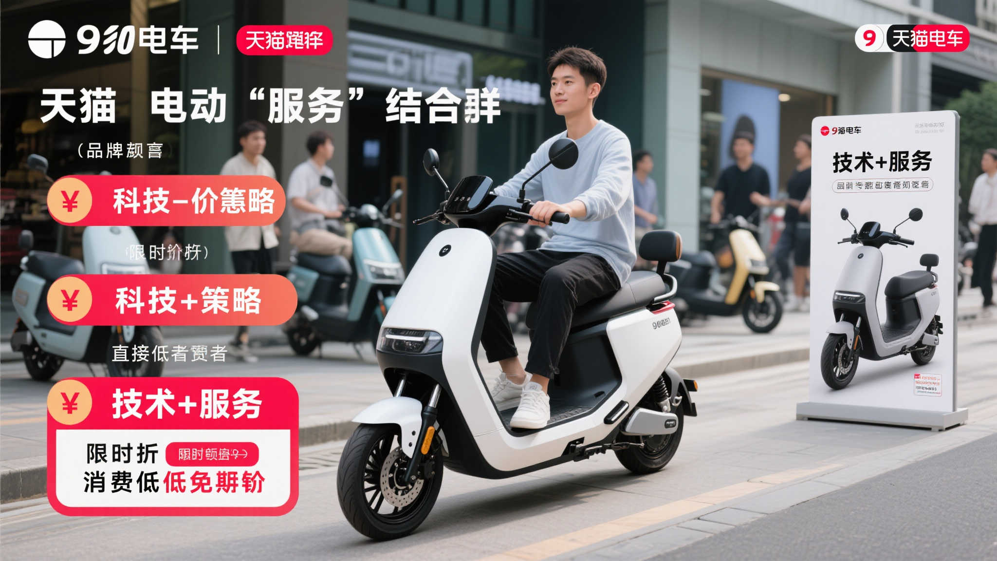 天猫首创二轮车超级品牌日,九号电动全维度战绩夺冠领跑 天猫首创二轮车超级品牌日,九号电动全维度战绩夺冠领跑