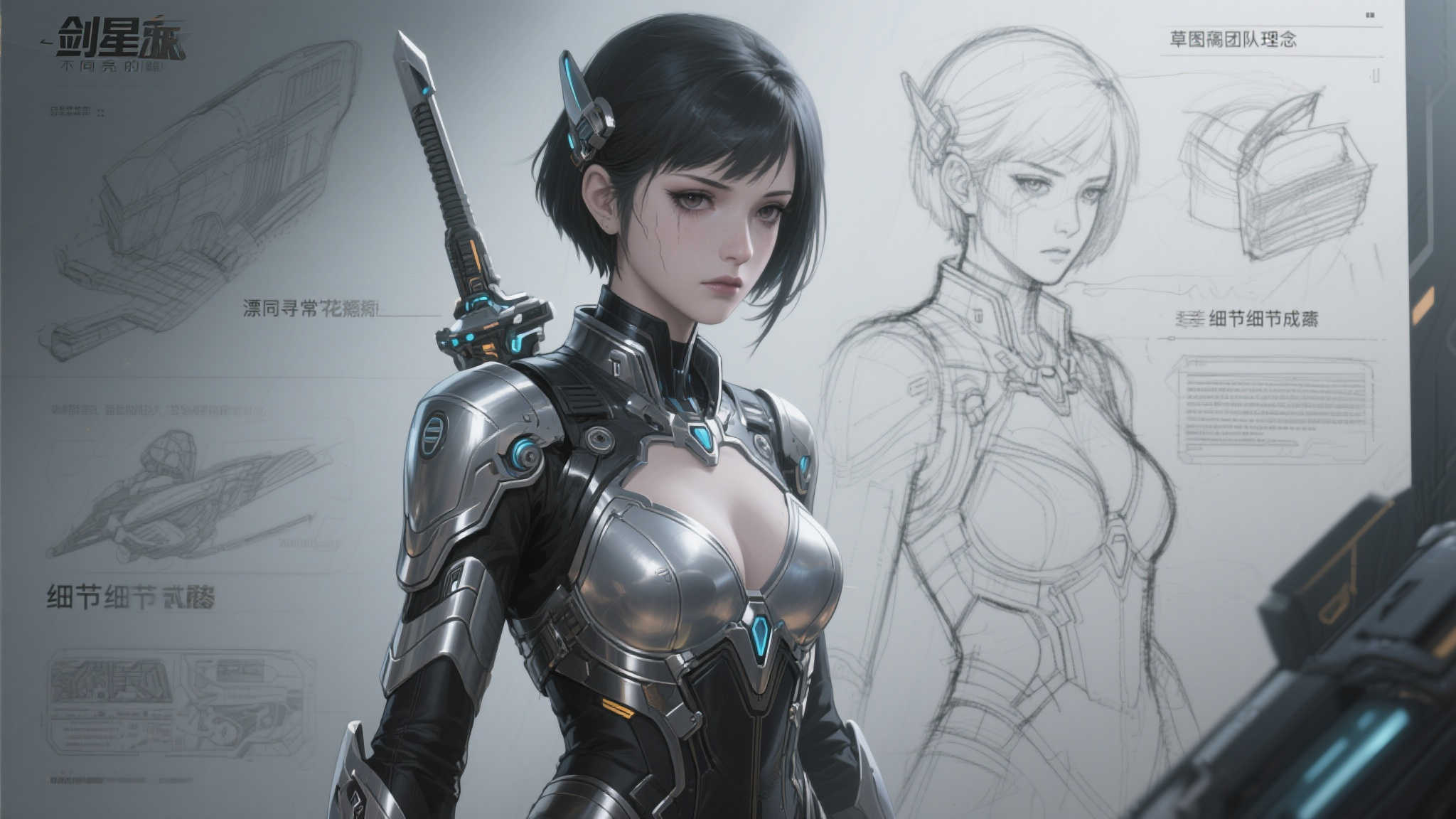 《剑星》制作人揭秘伊芙设计初稿:追求独特非凡的风格 《剑星》制作人揭秘伊芙设计初稿:追求独特非凡的风格